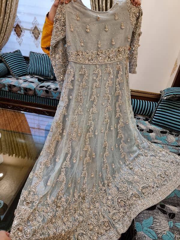 wedding dress| walima dress| walima maxi| Tail duppatta 5