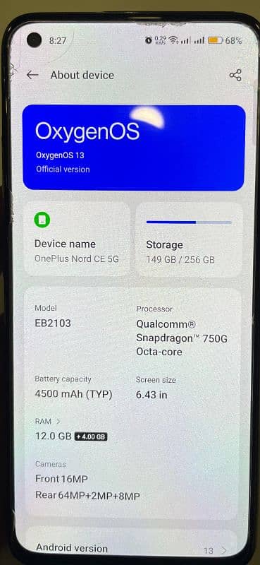 oneplus nord ce 5g 12 Gb 256gb 4