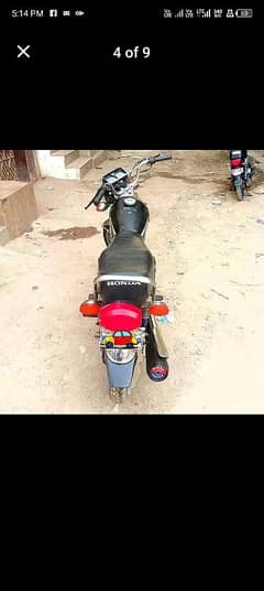 honda 125 karachi registered number  2017 model