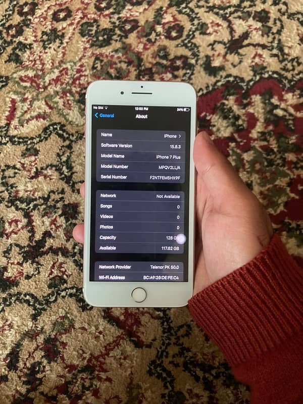 iphone 7 plus PTA approved 128 GB 2