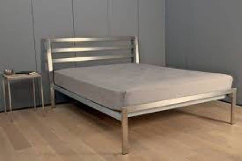 Stainless Steel double bed non magnetic pure steel | Single bed 13