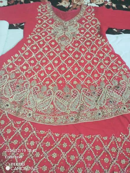 bridal lahgha with jewelry size medium cash on delivery avble all pk 2