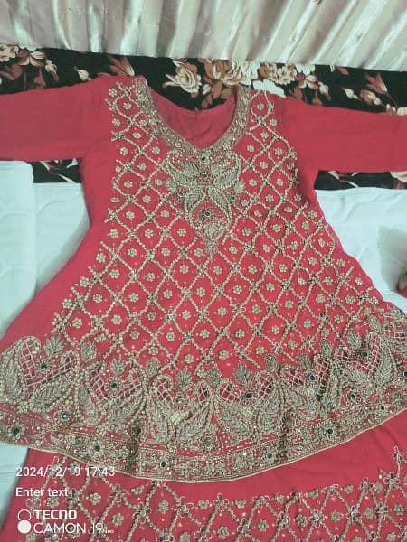 bridal lahgha with jewelry size medium cash on delivery avble all pk 7