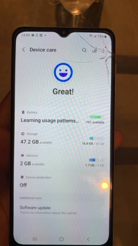 Samsung A12 PTA Approved Glass Cracked 4