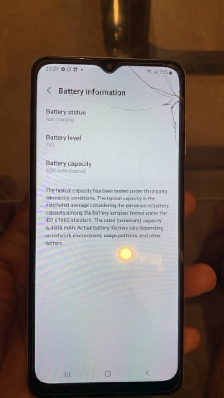 Samsung A12 PTA Approved Glass Cracked 5