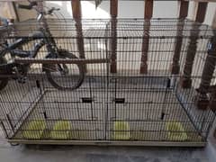 2 Cages and 2 breeding box in mint condition