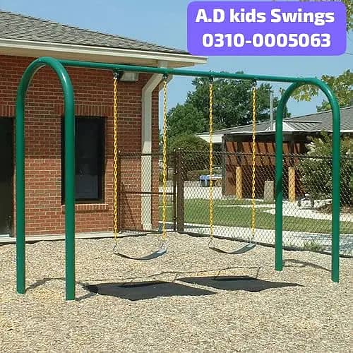 Swings|Slide|Seesaw|Marygoround|Bench|Gazibo|Tree House|Park Setup 1