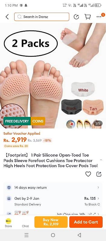 Silicone Gel Metatarsal Foot Pads for Pain Relief 0