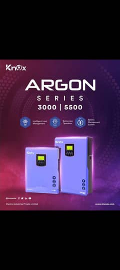 Knox Krypton Xenon Argon 3,4,5,6,8,11,12,15 kW Solar Hybrid Inverter