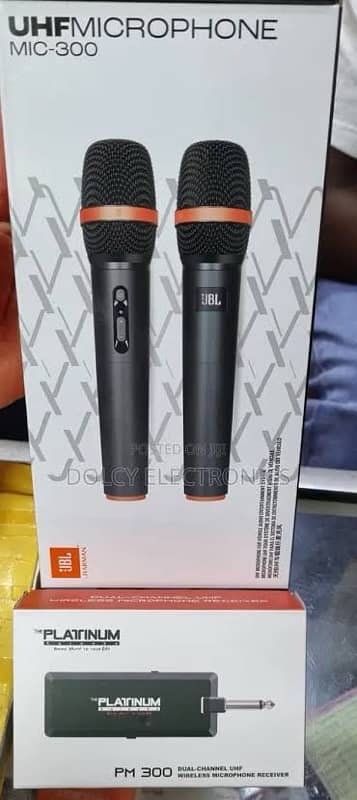 JBL Mic-300 UHF Wireless Dual Microphones 1