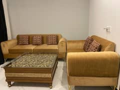 Sofa Set 7 Seater + Center Square Table