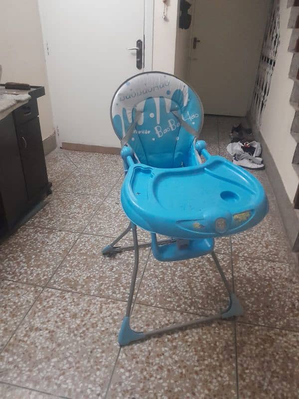 Used Imported Baby Cot and Dinning chahir for Sale 4