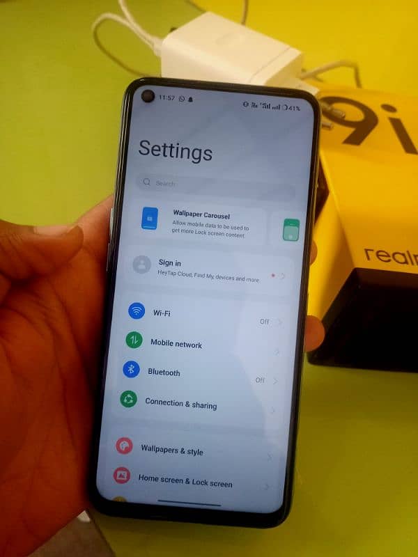 Realme 9i. complete saman 6+2/128 3