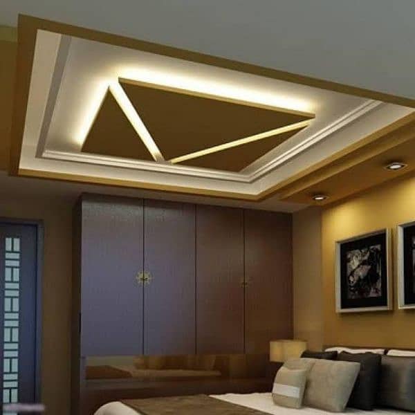 pop ceiling _ fals ceiling _wall molding available in Lahore 14