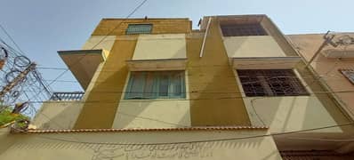 SECTOR 5-A/2 GROUND PLUS TWO, 12 X 6 CORNER,WEST OPEN, PLAY GROUND FACING, 36 EIDE ROAD, MONTHLY EARNING- 90 K , NORTH KARACHI