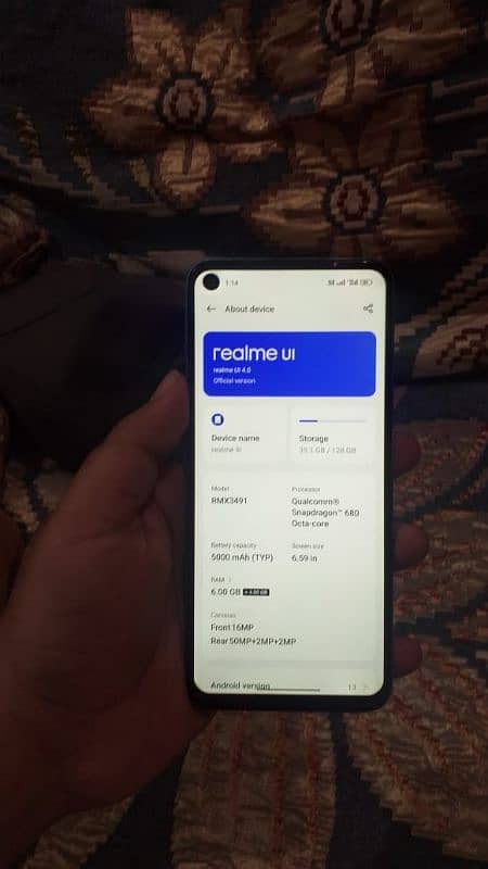 realme i9.6+2 128gb 0