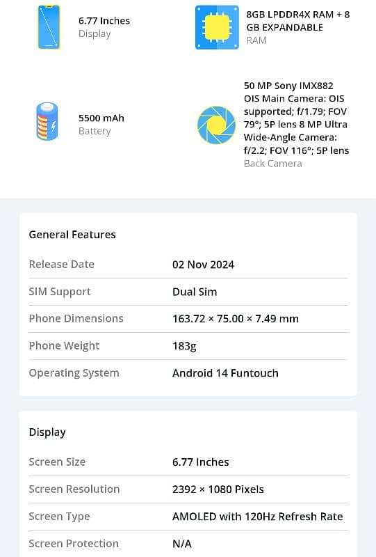 Vivo V40e 8+8/256 5