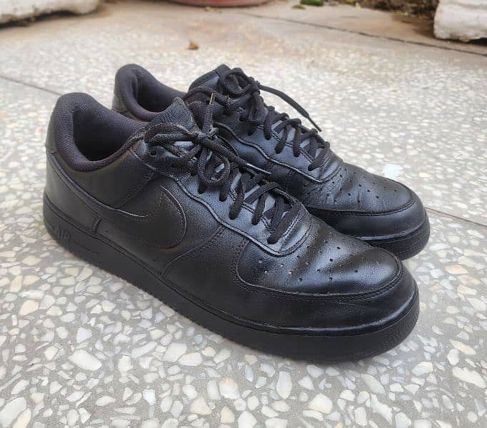 Nike Air Force 1 Black Sneakers 0