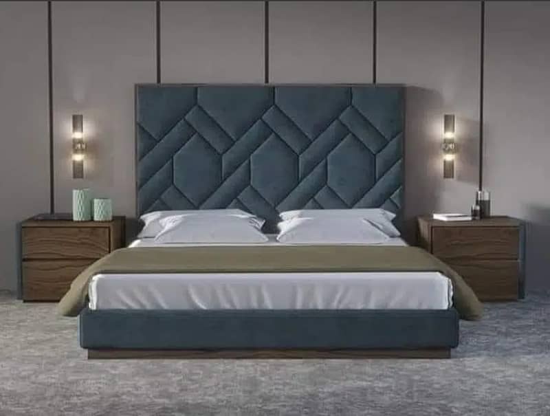 King size Wooden bed set 0