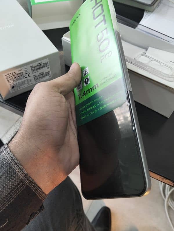 Infinix hot 50 pro brand new just open box 8