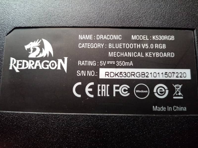 Redragon Draconic K530 Wireless 60% Keyboard 8