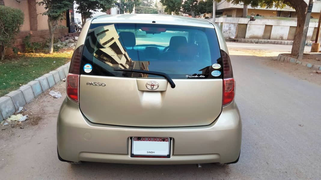 TOYOTA PASSO Automatic Model 2008 Registered 2013 Golden color. 3