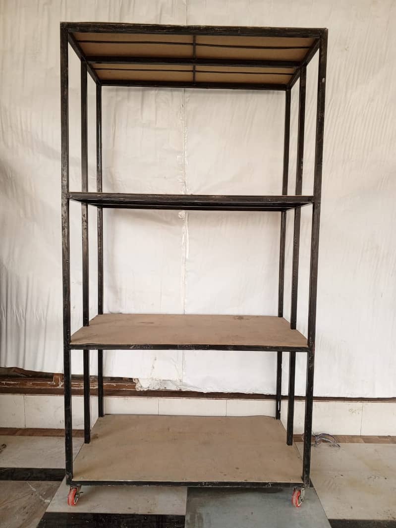 Moveable Iron racks for storage 76*42*24 inches 1