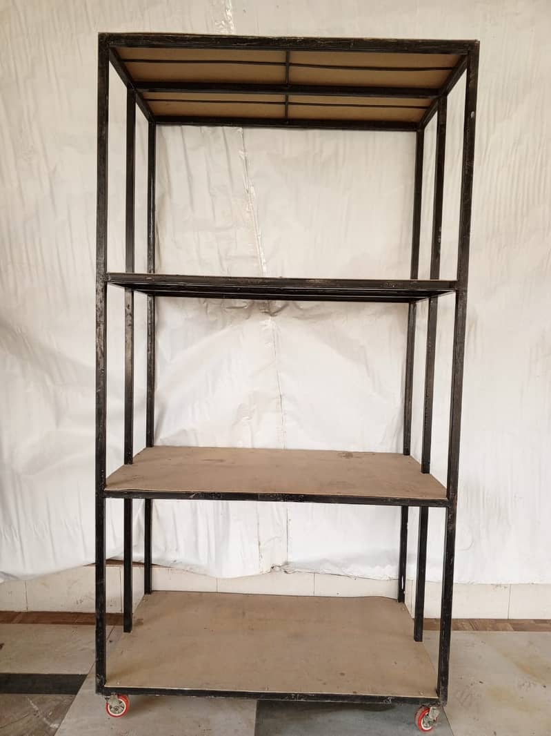 Moveable Iron racks for storage 76*42*24 inches 2