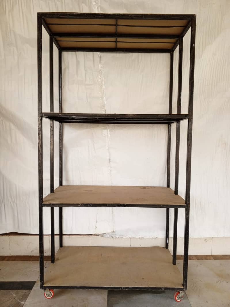 Moveable Iron racks for storage 76*42*24 inches 3