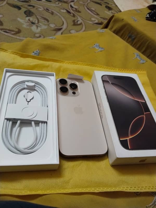 iPhone 16 Pro - BRAND NEW - FACTORY UNLOCK - DESERT 0