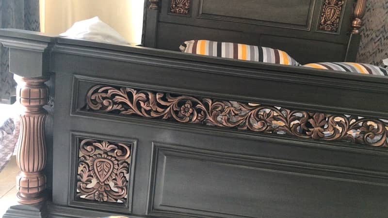 Wooden King Size Bed 2