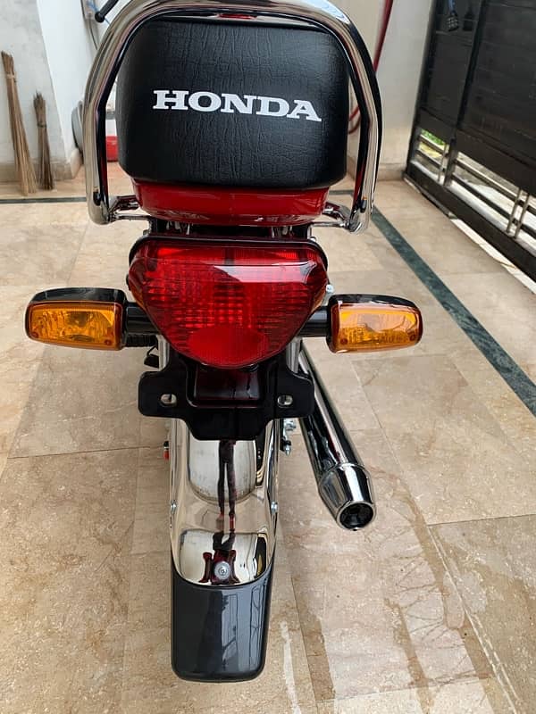 Honda CD70 Brand New 2025 Model Red 5