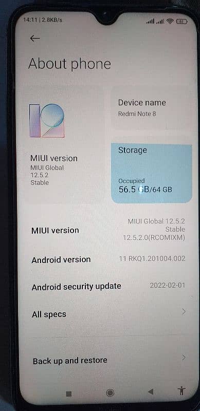 Redmi note 8 mint condition 2