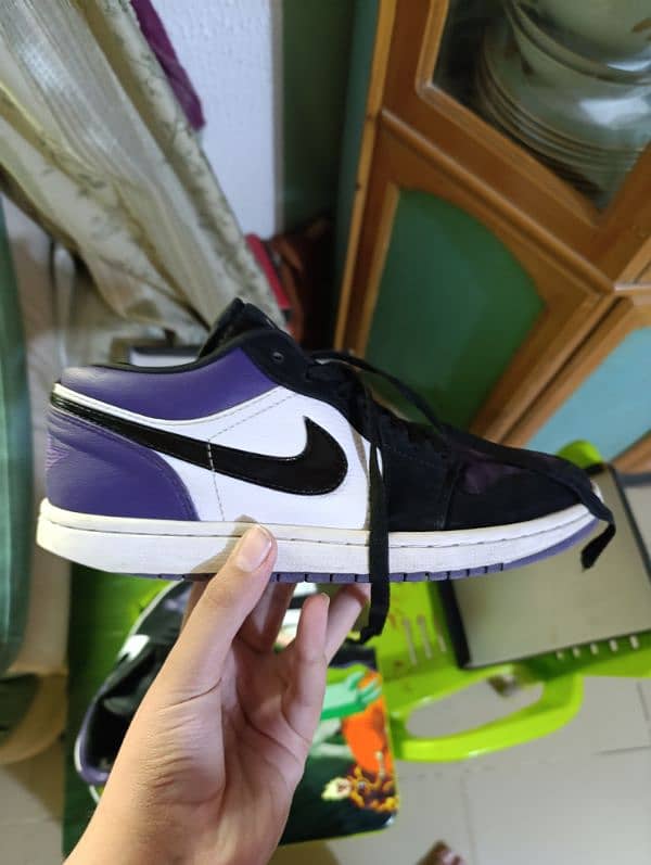 Air Jordan 1 low court purple/size 43//100% original/10/10 condition 2