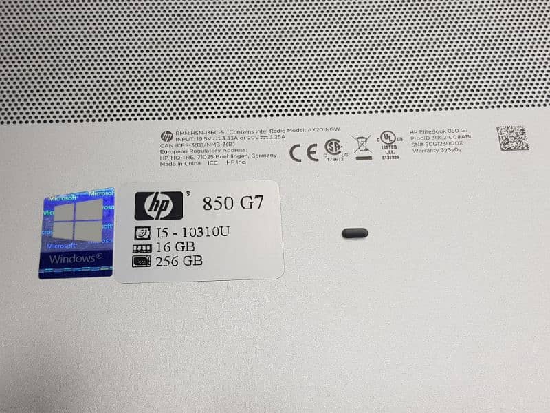 HP Elitebook 850 ( G7) 15