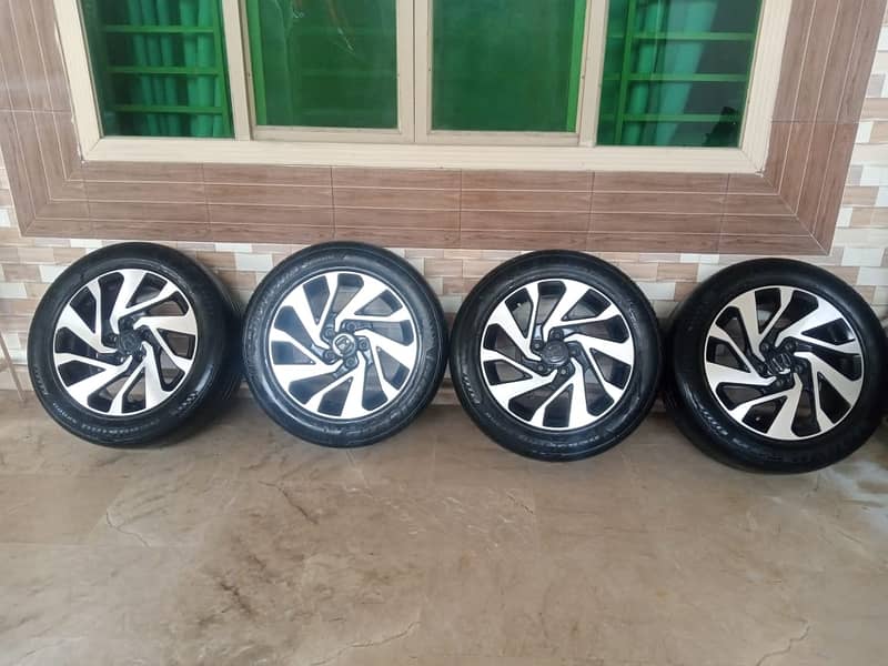 Civic X Rims and Tires 16 inch 4