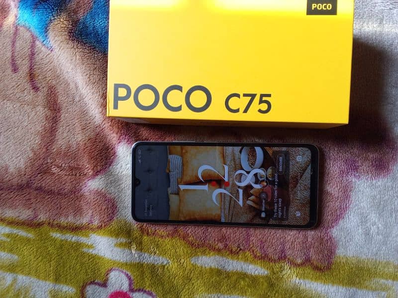 poco C75 All ok condition 10by 10 complete box warranty 11month 15days 6