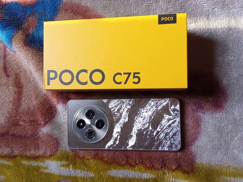 poco C75 All ok condition 10by 10 complete box warranty 11month 15days 9