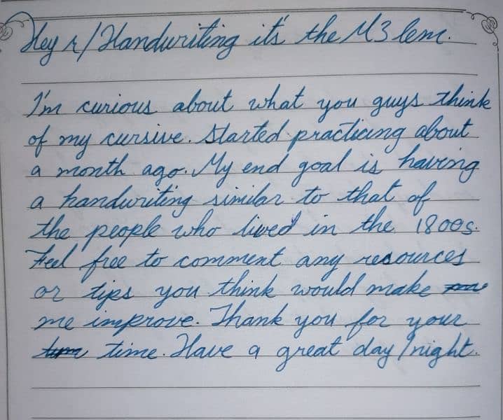 Hand writting assignment work 1