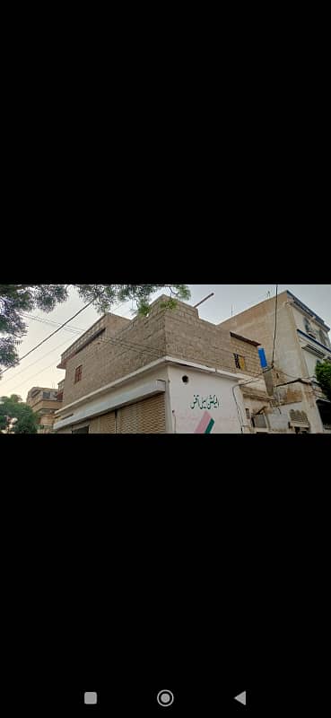 SECTOR 5-B/3 TWELVE BY SIX KA CORNER, EXTRA LAND 30 SQ YDS, FOUR SHOPS, EXPECTED RENT-80K NORTH KARACHI 1