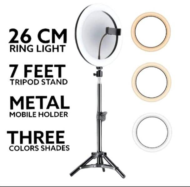 Ring Light/3 colour With Stand 7fuet 0