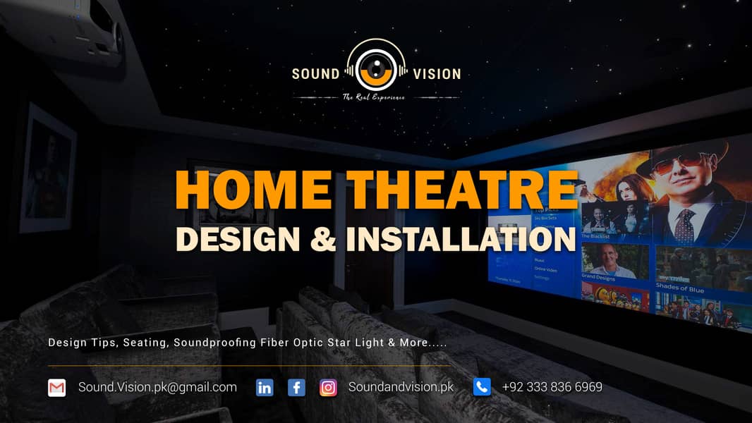 Luxury Customized Home Theatre Design & Installation 0