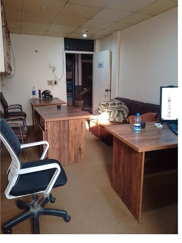 Fully Furnished Area 230 Square Feet Office Available For Rent Real Pictures in Main Boulevard Road Gulberg 3 Lahore 0