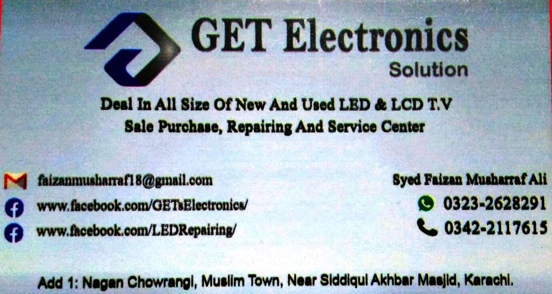 (4 In 1) At One Place - Buy, Sell, Exchange & FIX IT LED / LCD TV 1