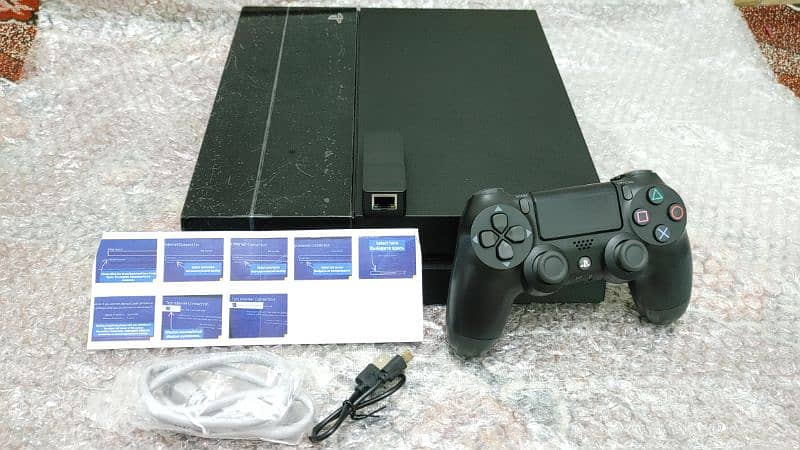 Jailbroken ps4 500gb orignal controller wirelless 0