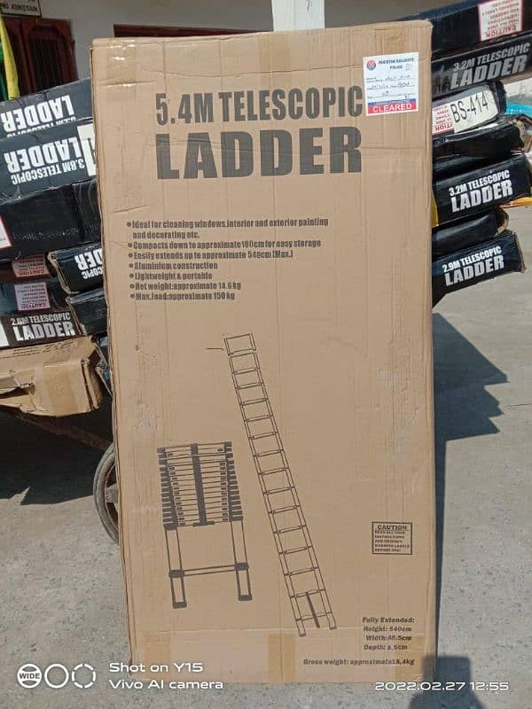 2m(6ft) and more Telescopic ladder 5