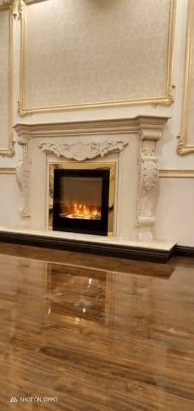 fire place / Marble fire place / fireplace / steel copper fireplace 12