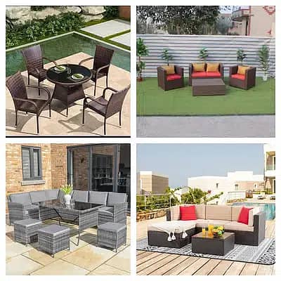 Rattan Furniture - Restaurant Sofa Set - Lawn Outdoor Chair - Table 9