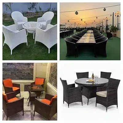 Rattan Furniture - Restaurant Sofa Set - Lawn Outdoor Chair - Table 0