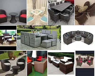 Rattan Furniture - Restaurant Sofa Set - Lawn Outdoor Chair - Table 1